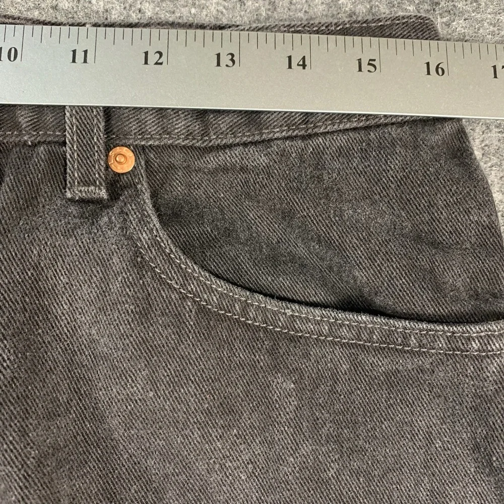 VTG Levis 505 Jeans Mens 34 Fits 32x32 Black Regular Straight Leg Fit Denim Y2K